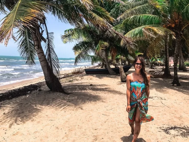 Hopkins, Belize: Dani by the beach