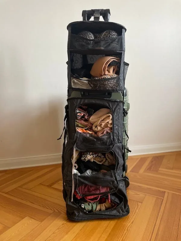 Solgaard Carry on Closet packed