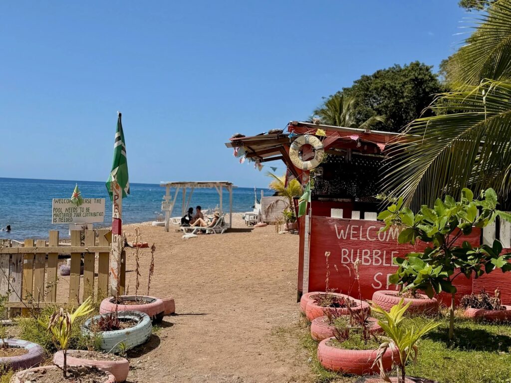small beach in dominica